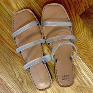 Clear sandals